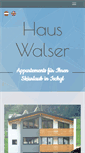Mobile Screenshot of haus-walser.at