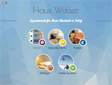 Tablet Screenshot of haus-walser.at